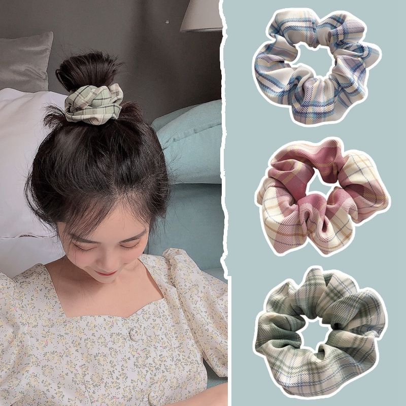 Big bow hairpin headrope headdress large back spoon clip net red female Japanese large intestine hairpin JK cloth hairpin