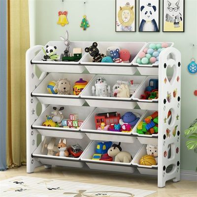 儿童玩具收纳架置物架落地多层书架大容量幼儿园储物柜分类整理箱