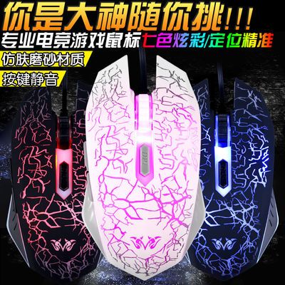 59615/机械鼠标无声静音usb台式电脑笔记本办公家用有线电竞游戏外接