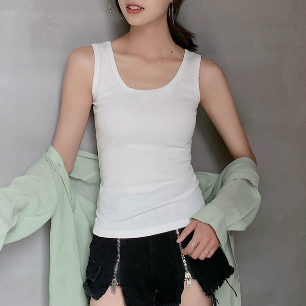 Minimalist style beautiful back small camisole women's summer inner wear bottoming top sexy all-match style outerwear tight outerwear trendy