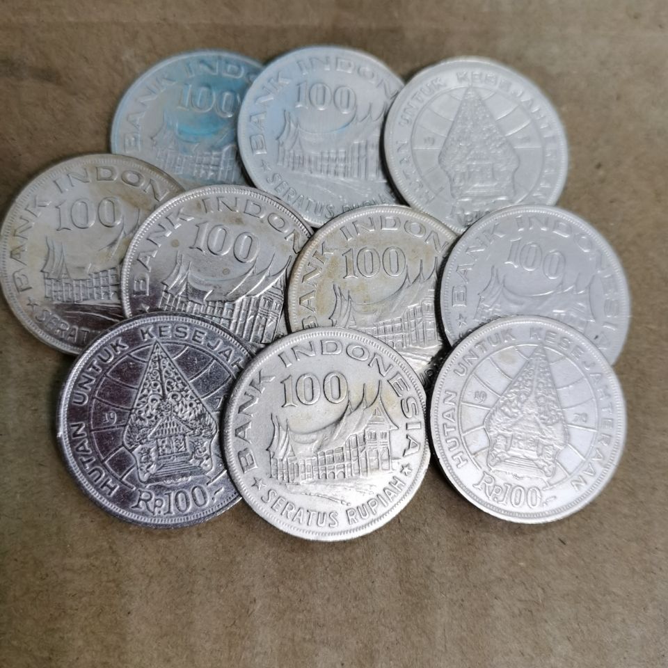 5mm 印度尼西亚100卢比硬币 1978年 纪念币 老版本 亚洲【3月19日发完