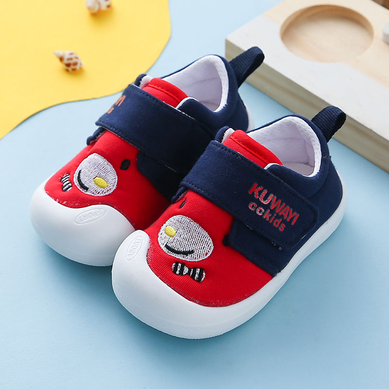 Baby walking shoes men's autumn and winter baby shoes can't slip off baby 0-1-3 years old soft soles women's shoes