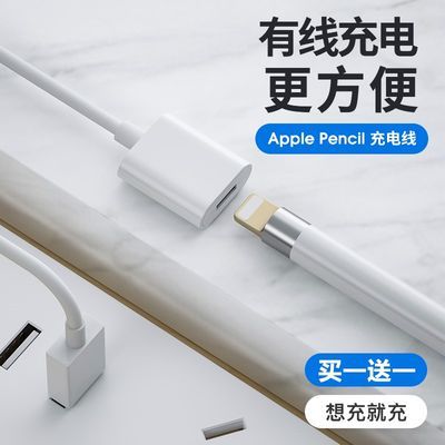 Apple Pencil手写笔充电线苹果ipad pro一代触控笔配件充电转接头