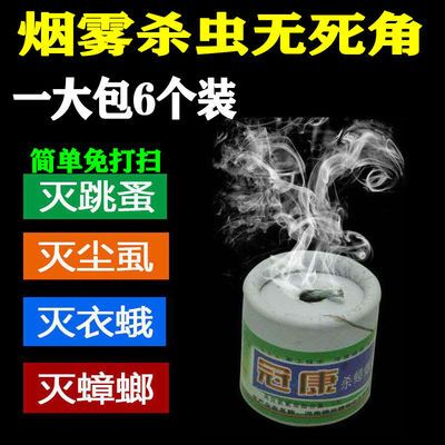 110523/灭蟑螂药家用除跳蚤克星书虱杀虫剂蜘蛛蚊子苍蝇烟雾熏蒸臭虫神器