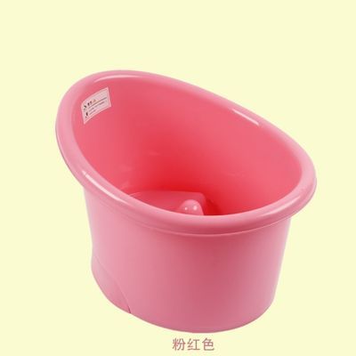 123885/儿童洗澡桶儿童沐浴桶三色可选尺寸齐全可坐浴桶带坐凳儿童浴桶