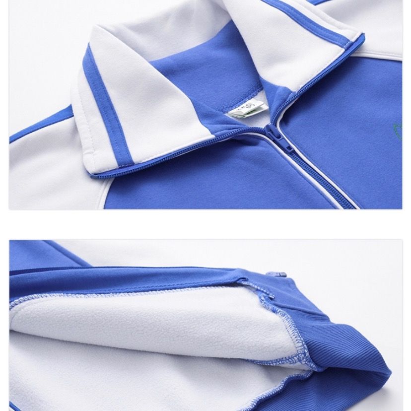 Shenzhen Uniform Primary School Uniform Genuine Men's Autumn and Winter Sportswear Jacket (Pure Cotton)