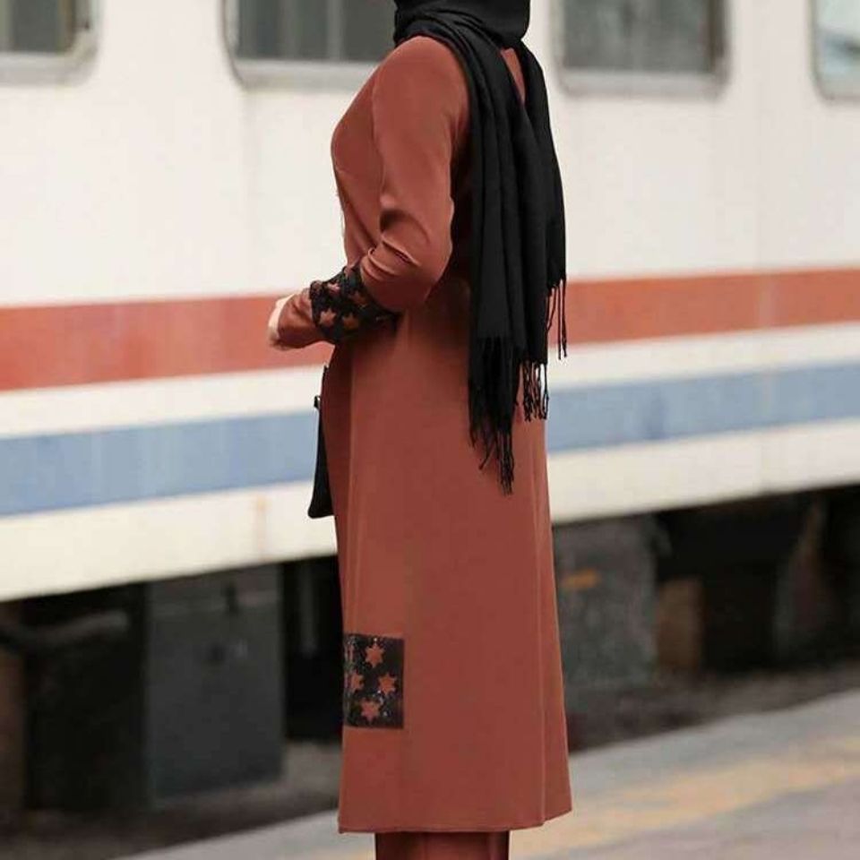 Muslim women's Middle East new suit dubai abaya two-piece muslim Hui clothing Southeast Asia