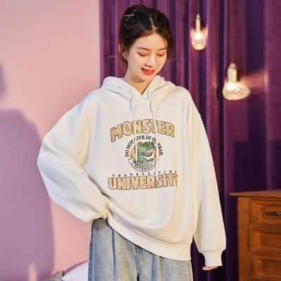 73884/棉卫衣秋季女韩版宽松流ins百搭最新款学生连帽长袖女外套薄款