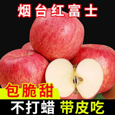 正宗果园烟台红富士苹果当季新鲜水果不打蜡3/5/10斤整箱批发包邮