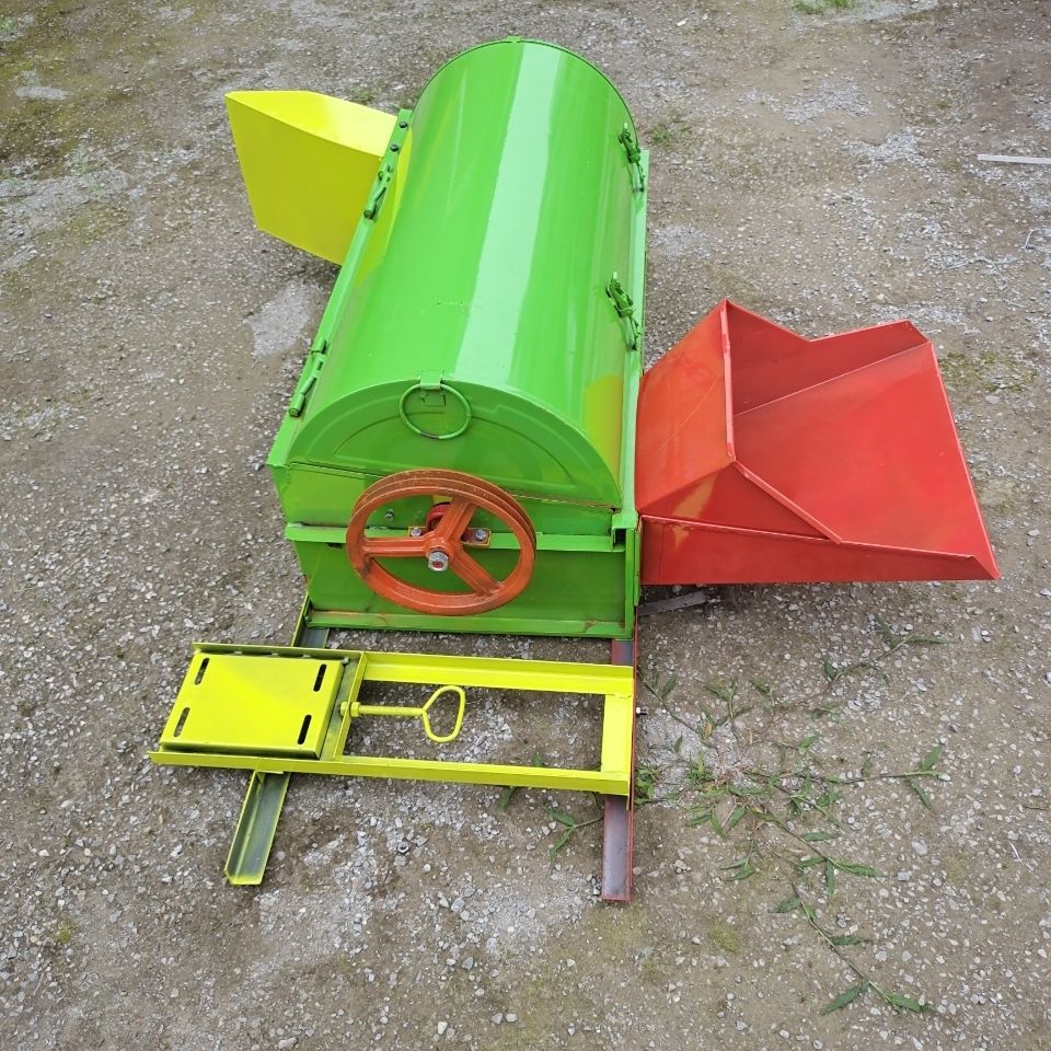 全自动打谷机小型水稻打麦机谷子脱粒机全喂入稻谷收割机农村家用