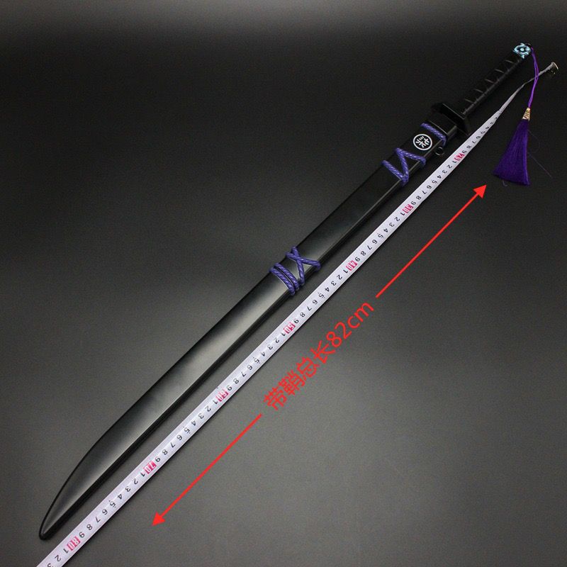 刺客伍六七夜光魔刀千刃合金属荧光武器模型超大号弹动玩具鞘刀