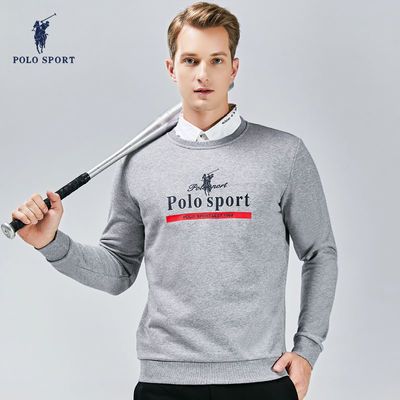 92070/POLO SPORT男士经典潮流修身卫衣长袖户外运动户外百搭纯棉上衣