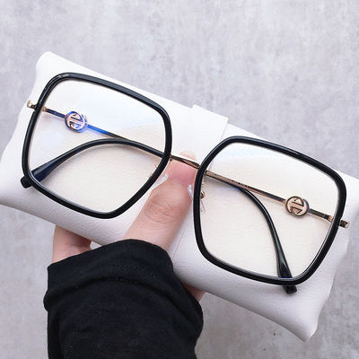 大框近视眼镜女韩版潮可配度数防辐射抗蓝光素颜网红眼镜框显脸小