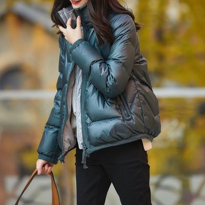 轻薄羽绒服女短款小款韩版时尚潮百搭冬装2020新款白鸭绒短装外套