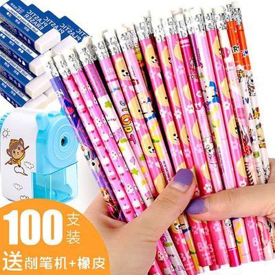 22985/聪明崽铅笔HB铅笔学生写字铅笔卡通混混搭创意铅笔学习文具铅笔