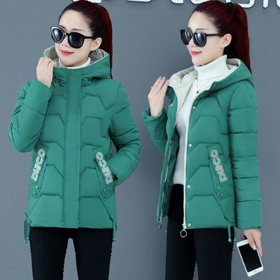 62276/棉服女2021新款秋冬外套韩版时尚刺绣短款羽绒棉衣百搭潮流小棉袄