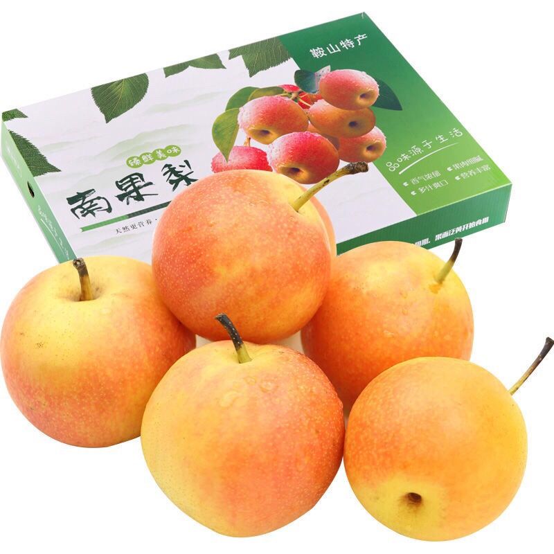75898-正宗鞍山海城南果梨南果梨10斤装东北特产水果香水梨醉梨软梨5斤-详情图