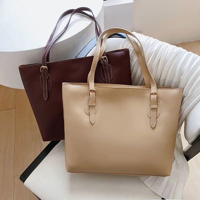 复古鳄鱼纹大包包女2019新款韩版时尚单肩托特包百搭大容量手提包 - 