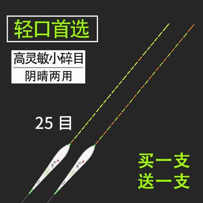 轻口小碎目鲫鱼漂高灵敏纳米浮漂醒目阴天浮标顿口多防风浪抗走水