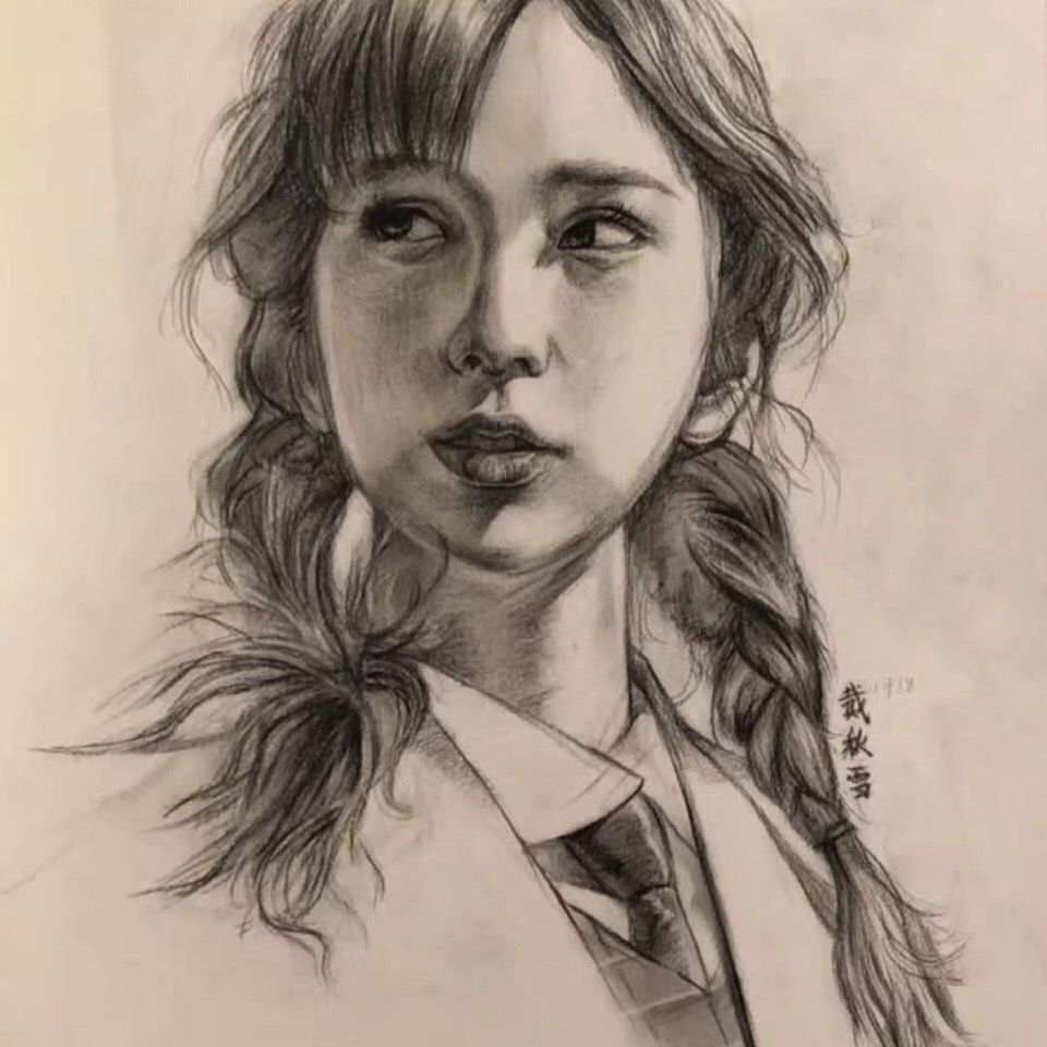 制定素描人物画黑白彩铅都可以送男女朋友生日纪念静物制定带图