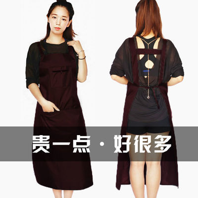 围裙女防水防油污时尚韩版背带舒适可爱修身厨房做饭2020新款韦裙