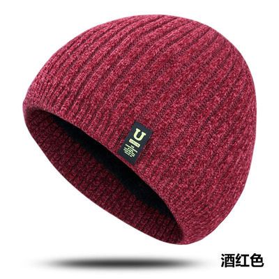 62263/秋冬季针织毛线帽韩版加绒加厚保暖护耳防风滑雪帽休闲男女套头帽
