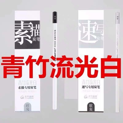 17104/青竹流光白速写素描炭笔绘画炭笔初学者成人美术学生专业手绘铅笔