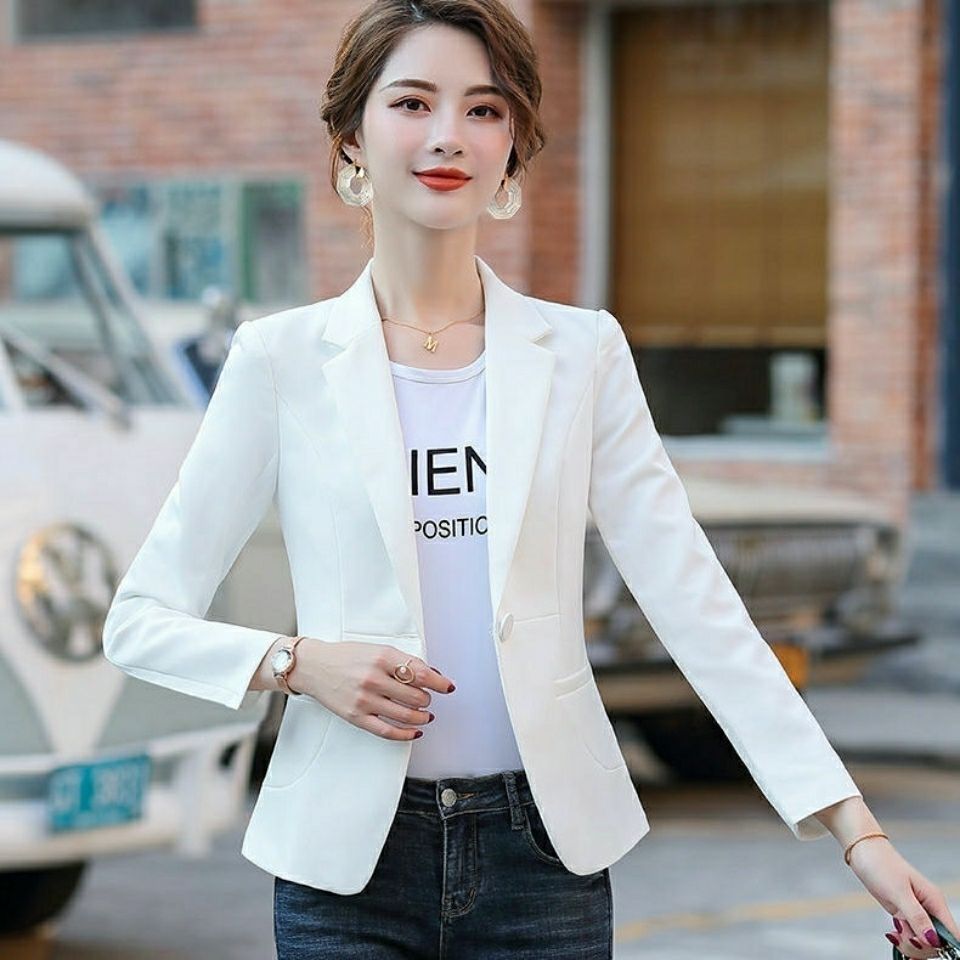 Small suit jacket women's thin section  spring, summer and autumn new Korean fashion casual short section small suit jacket