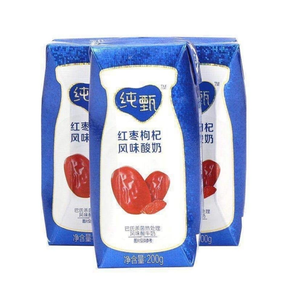 蒙牛纯甄红枣枸杞风味酸奶200g×10盒