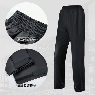 71692/单条雨裤加肥加大大号半身防水裤男女薄款夏季耐磨大码防暴雨单件