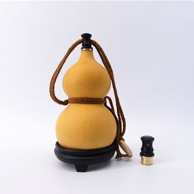 酒葫芦塞子配件 防渗水铜镶口天然酒壶装酒环保材质文玩漏斗密封