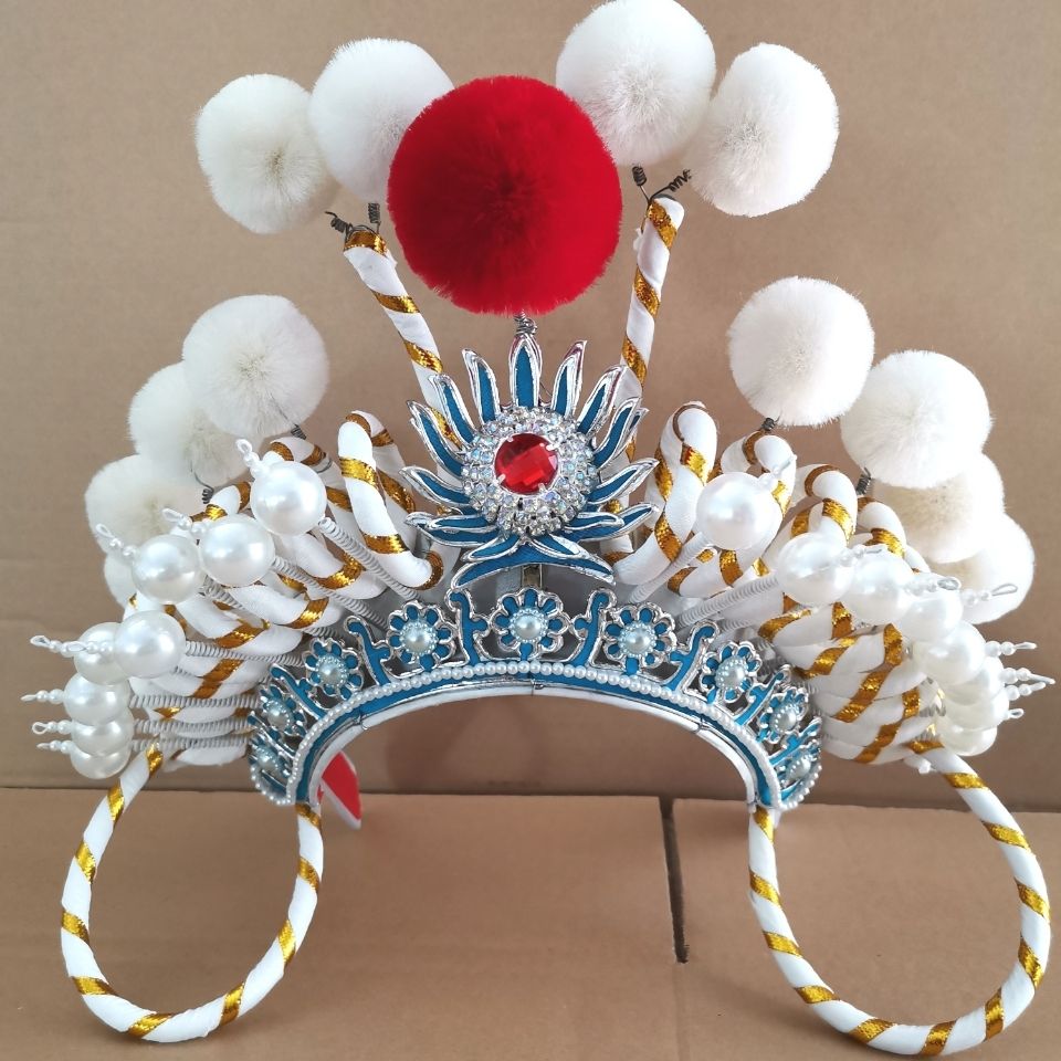 戏剧京剧表演道具白蛇传头饰女兵列子青白蛇列子额子