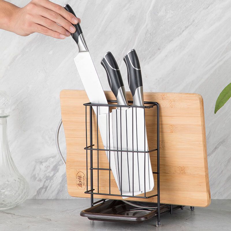 Multi function storage of kitchen pot cover shelf and cutting board