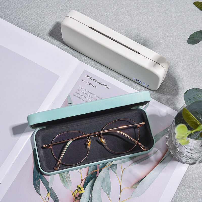 Glasses box: ultra thin simple men's and women's pure color anti pressure fashion portable retro myopia glasses sunglasses box