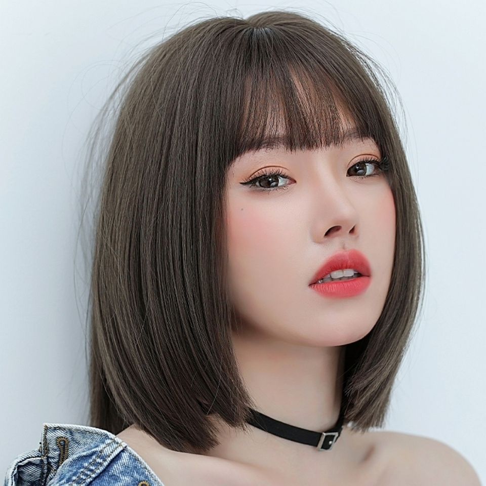 假发女短发 蓬松中短发学生韩式发型女生网红锁骨发套