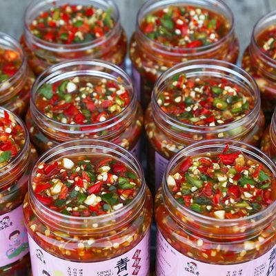 佐饭哥江西特产农家自制剁辣椒酱超特辣蒜蓉剁椒开胃菜拌饭下饭菜