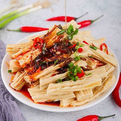 31280/【河南特产】腐竹干货批发手工头层腐竹段豆皮豆筋豆制品凉拌火锅