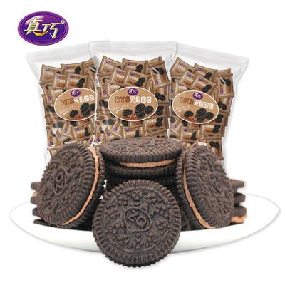 真巧巧克力曲奇夹心饼干300g