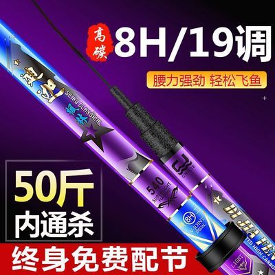 24022/迪佳钓鱼竿手竿超轻超硬19调6H台钓竿8H黑坑大物青鱼竿碳素鲤鱼竿
