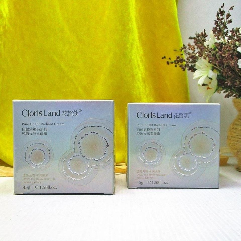 颜霜妆花皙蔻隔离合一保湿补水白松