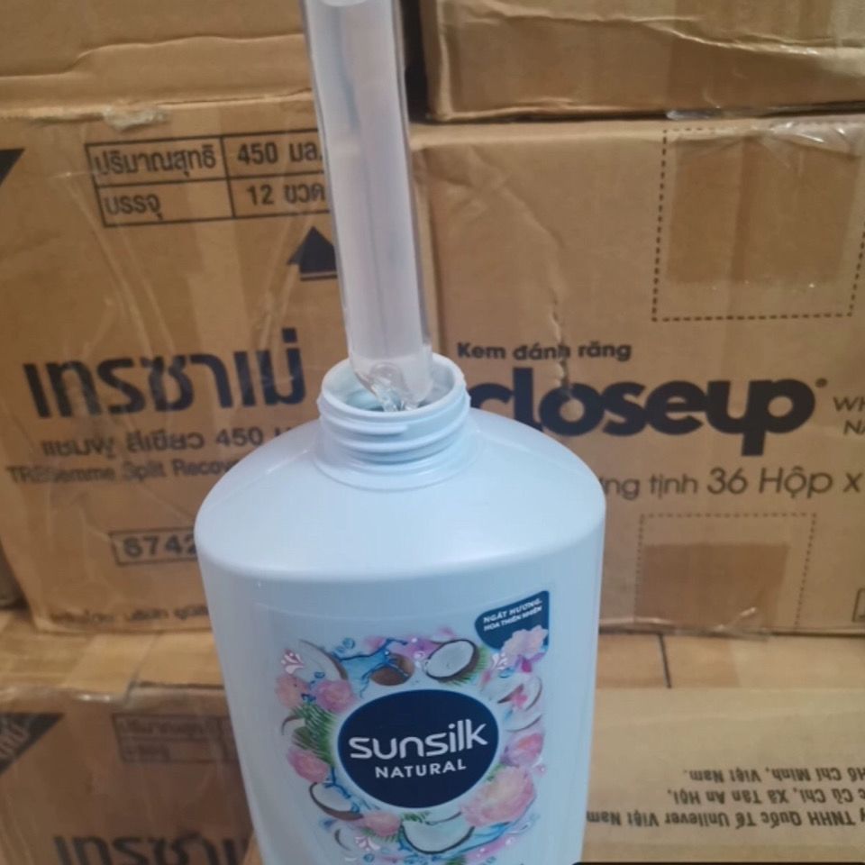越南sunsilk夏士莲洗发水椰子牛奶味薄荷控油去屑多效修护花香味 3月25日发完 虎窝拼