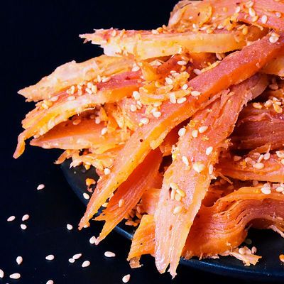 鱿鱼条香辣味鱿鱼仔麻辣海鲜小吃即食海产品鱿鱼丝休闲零食袋装