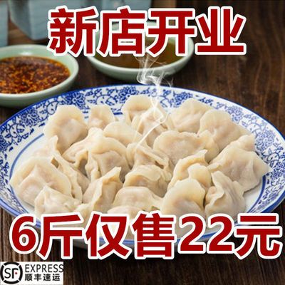 【顺丰】6斤手工水饺现包水饺包子饺子面食煎饺蒸饺早餐食品批发