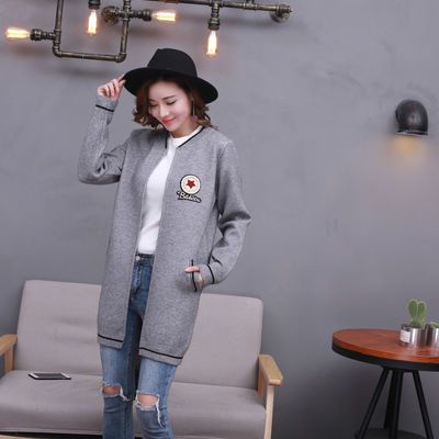8242/网红女式毛衣春秋2021款女装羊毛羊绒宽松针织外套百搭显瘦开衫