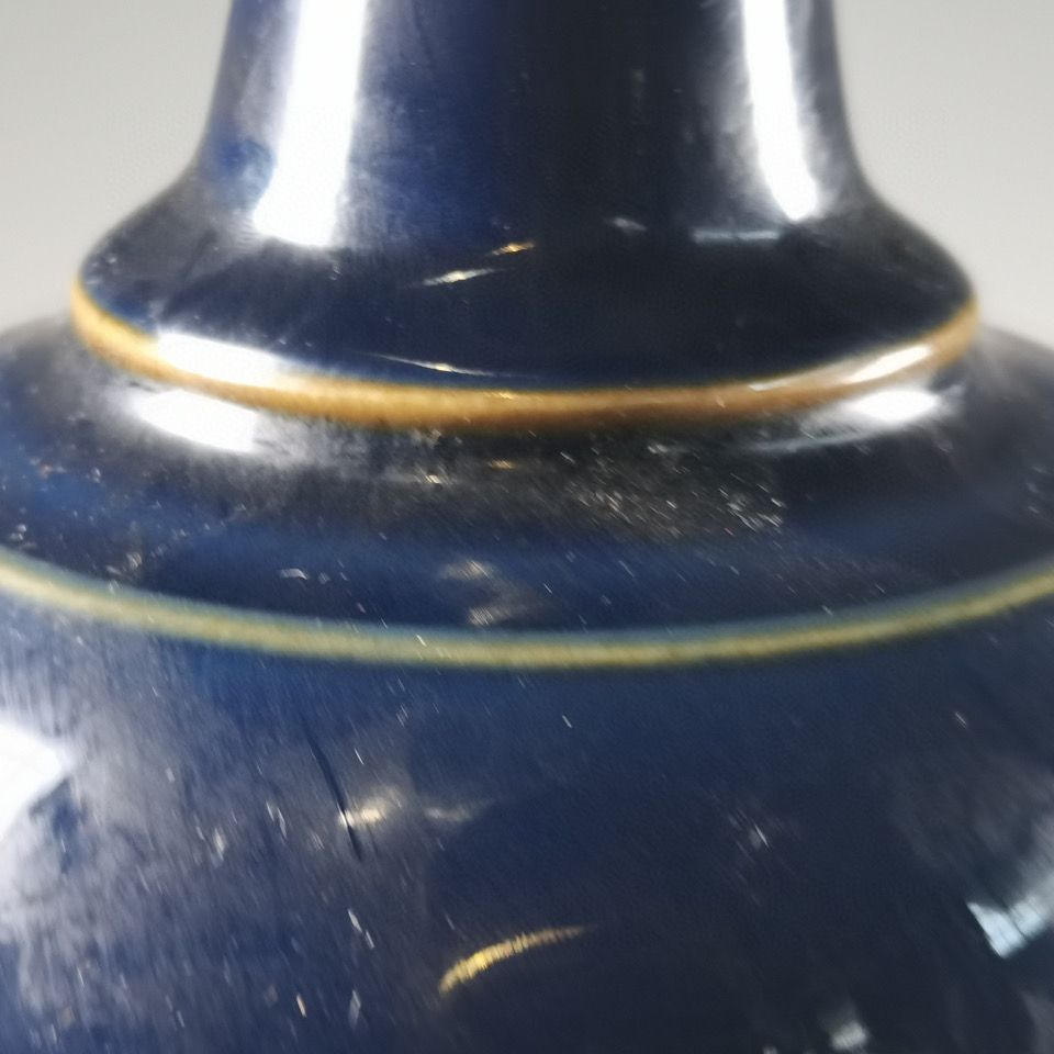 独特な店 中国古美術 清時代蓝釉花瓶 在銘 書 XG3-33 asakusa.sub.jp