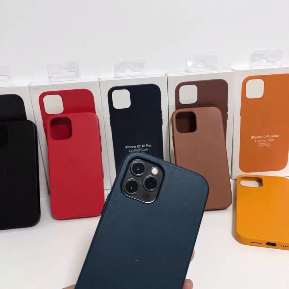 minimagsafe苹果皮革原装iphone12promax保护套手机壳