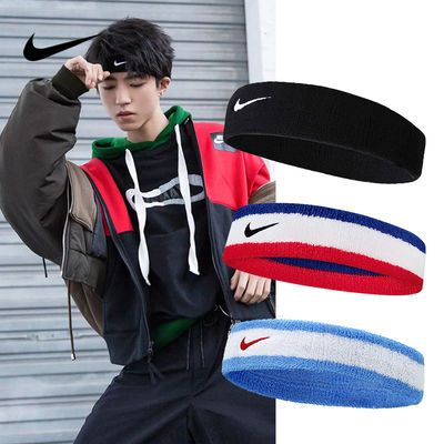 18601/NIKE发带男运动头带耐克头巾吸汗导汗带女束发护额跑步健身止汗带