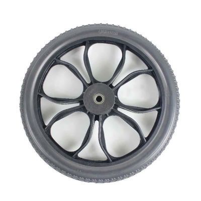 鱼跃轮椅12寸14寸16寸后轮聚氨酯免充气实心轮吉芮电动轮椅后轮