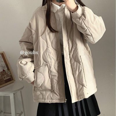 2020年秋冬季新款爆款韩版宽松百搭菱格棉衣外套女港风棉服上衣潮【7天内发货】