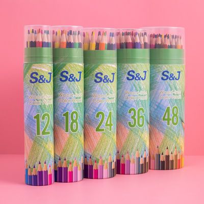 22424/学生油性彩色铅笔套装12色36色48色画笔文具美术用品彩铅专业手绘